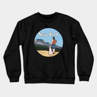 Hiking New York Crewneck Sweatshirt